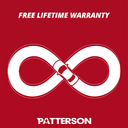 patterson free lifetime warranty